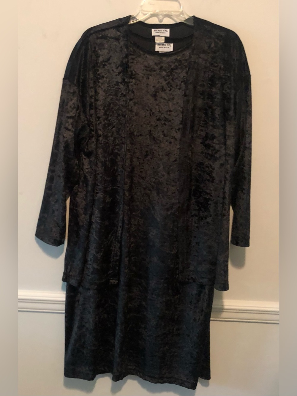 Heads Up 2pc Black Dress